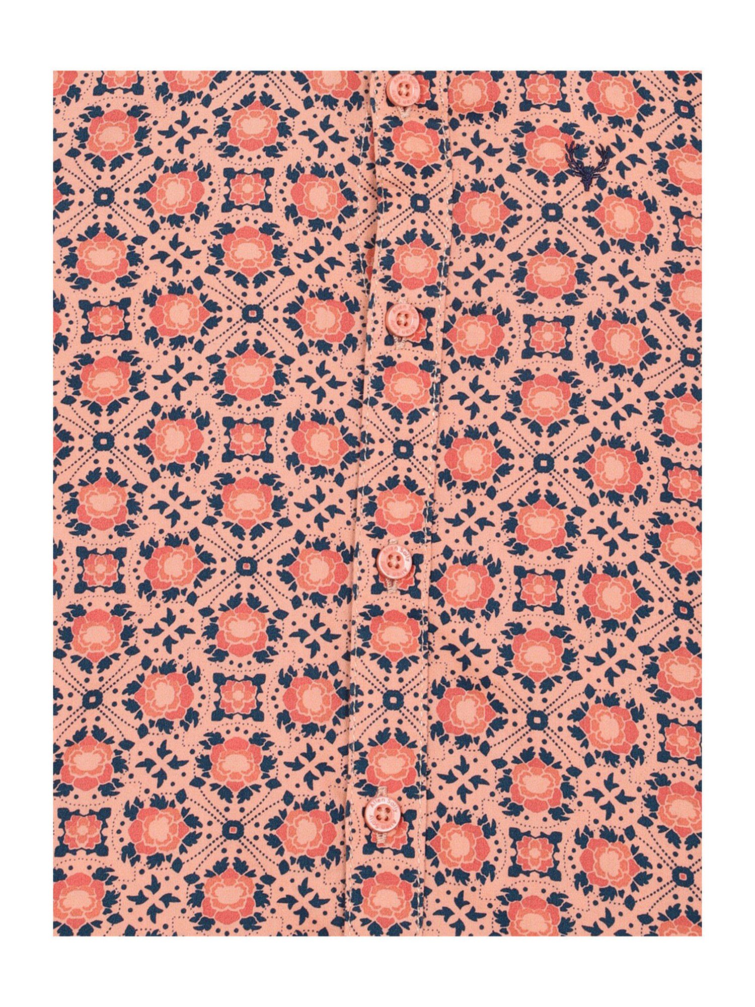 Mothercare Kids Blue Cotton Self Pattern Full Sleeves Shirt