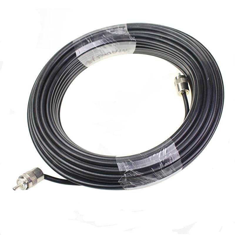 30m RG8X Coax Coaxial UHF PL259 Molded amp Soldered Connectors Amateur CB Radio Antenna Cable Wire 30m