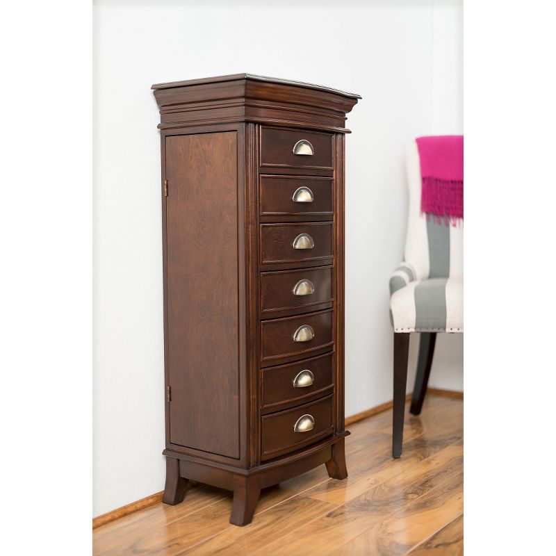 Hillary Jewelry Armoire Walnut - Hives & Honey