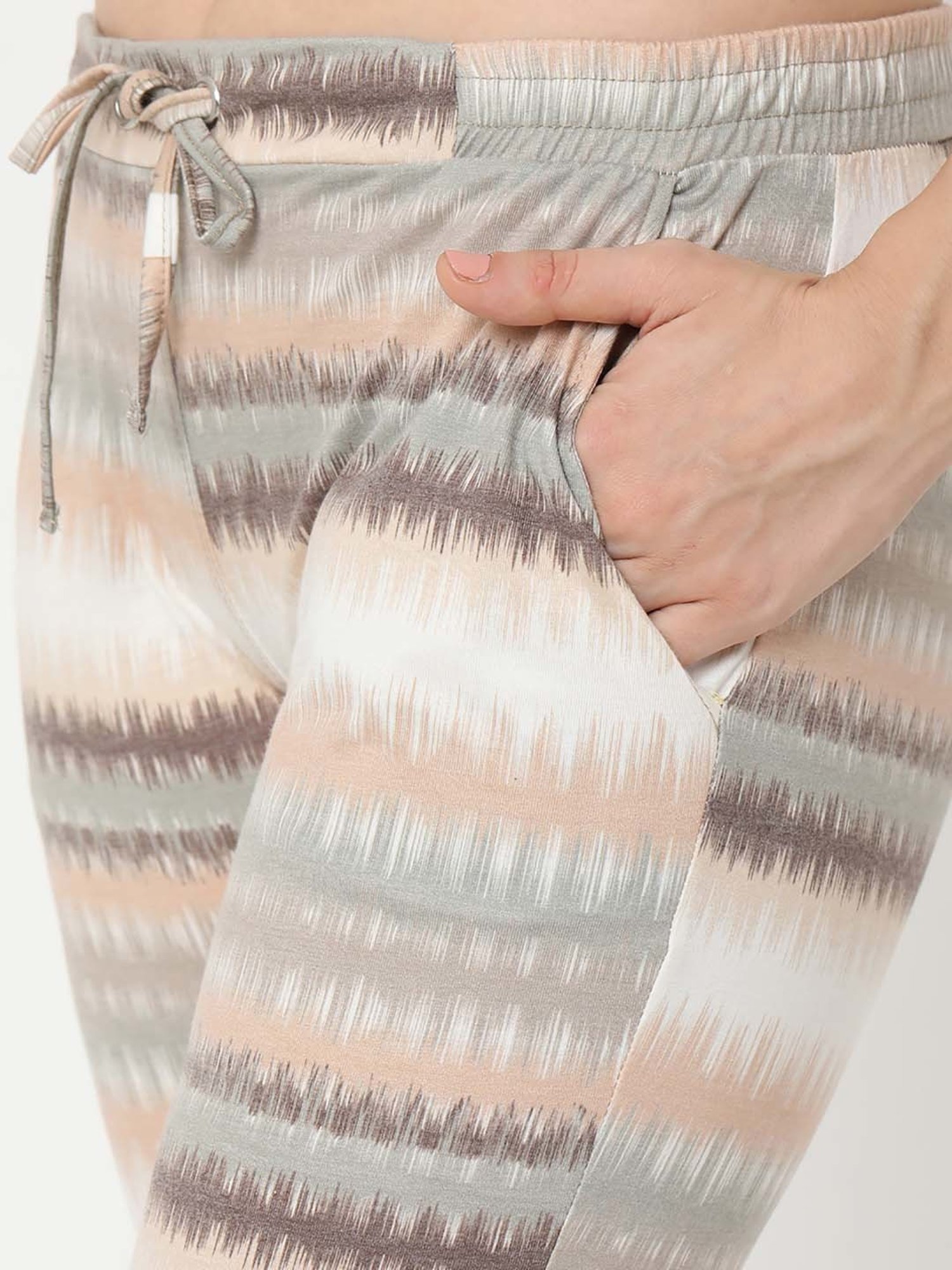 Sweet Dreams Grey Cotton Printed T-Shirt Pyjama Set