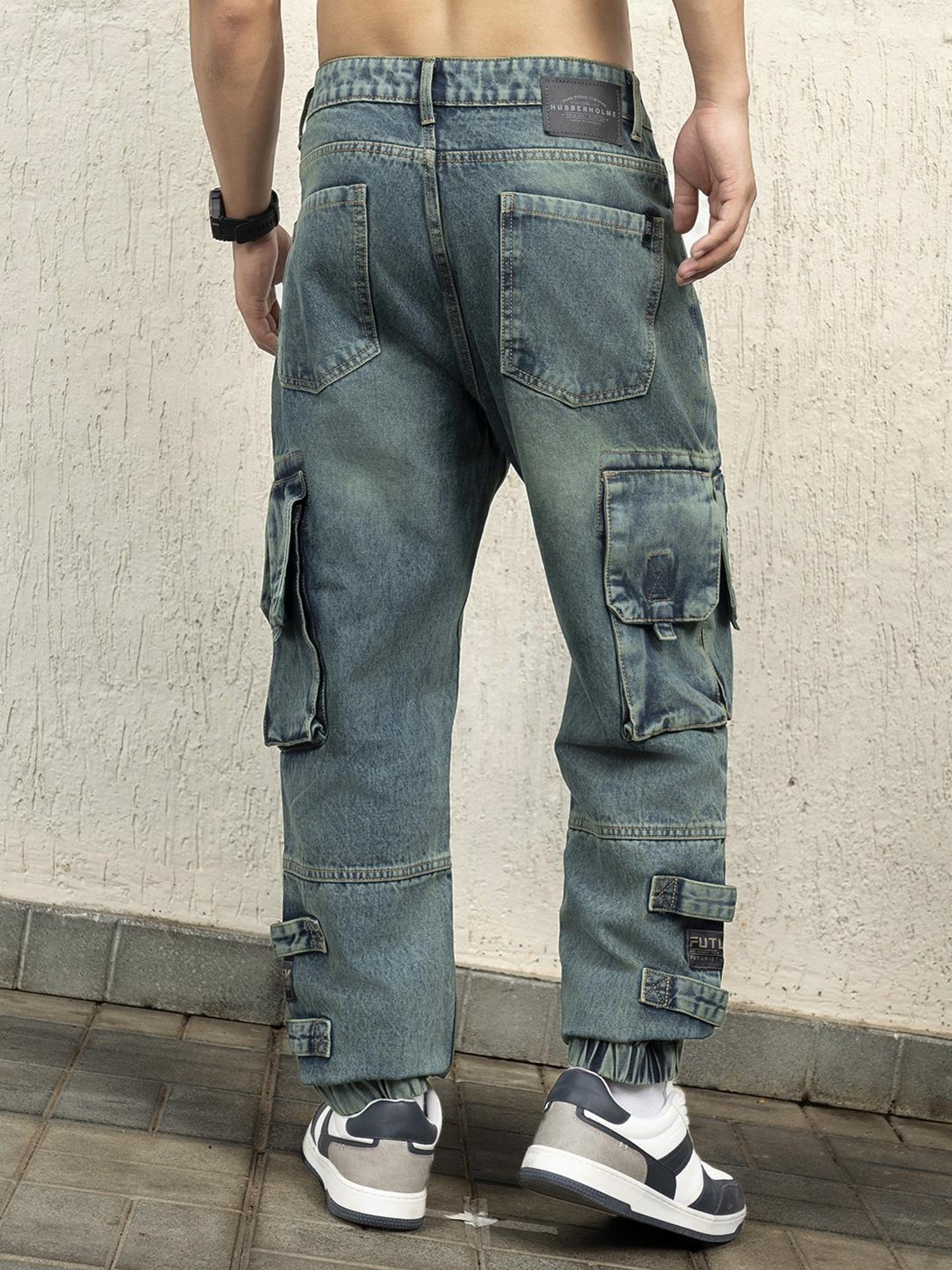 Hubberholme Men Cotton Long Sleeves Oversized Checked Double Pocket Shirt 84