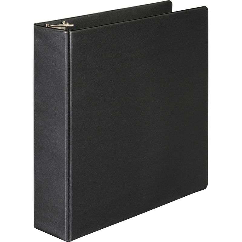WILSON JONES CO. Standard D-Ring Binder, 2" Capacity, 11"x8-1/2", Black 38344B