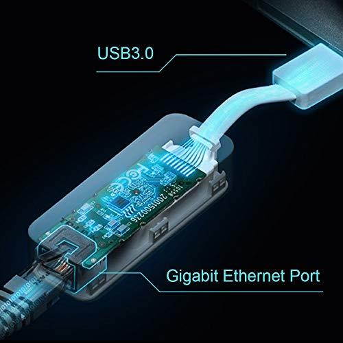 Ethernet Adapter Foldable USB 30 to 101001000 Gigabit Ethernet LAN Network Adapter Plug Play Compble with  MacBook Surface Pro XPS Laptop Ultrabook Chromebook PC Imac Windows 107 Linux OS Xbo