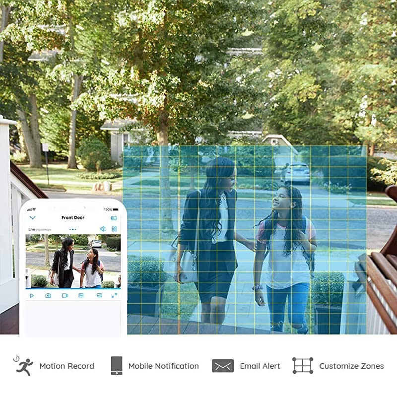 Camera System PoE 4K 8 Channel NVR Kit with 6pcs Bullet 5MP PoE Cameras 2TB Hard Drive Included for 247 Surveillance Home RLK8410B65MP