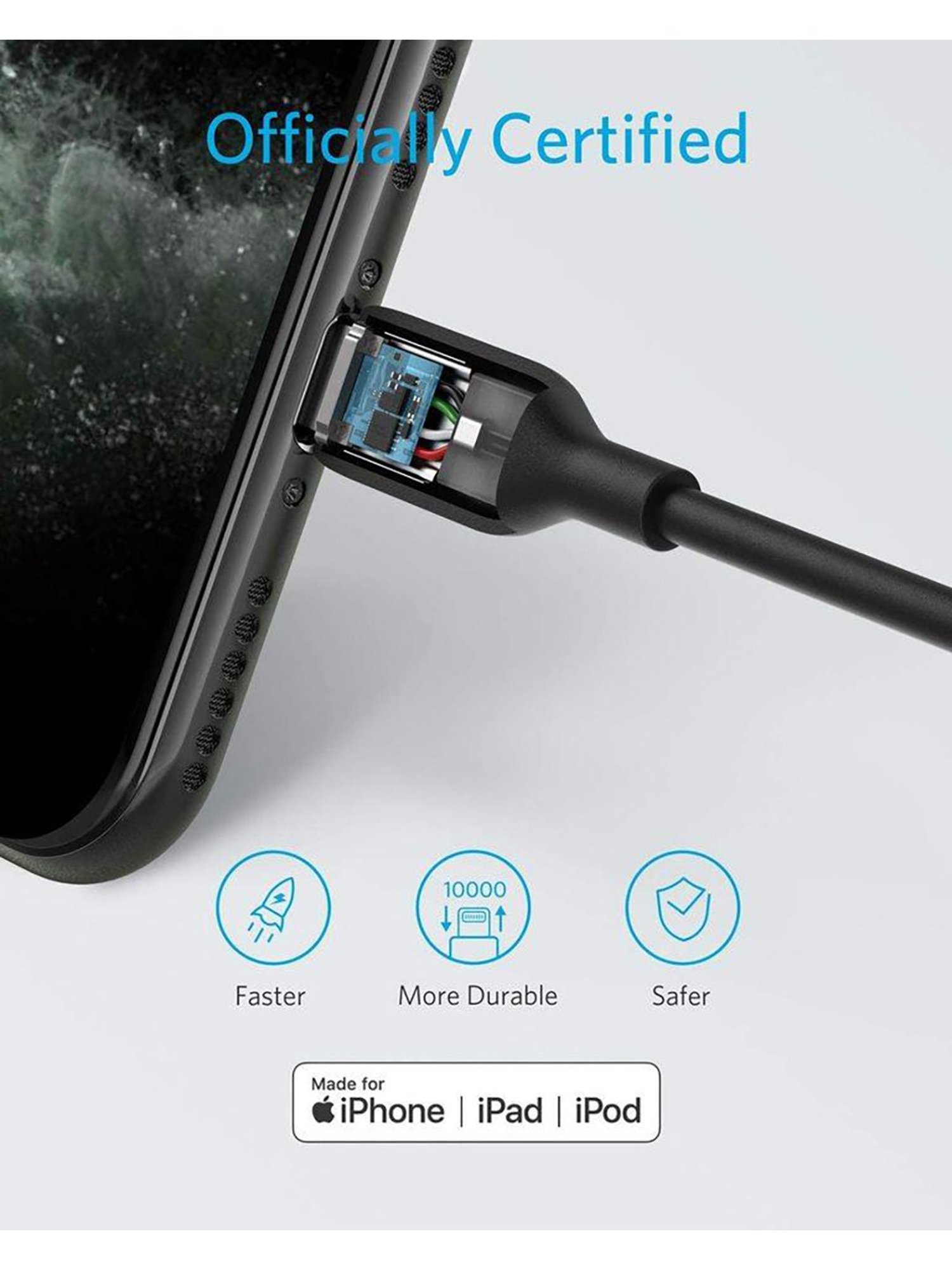 Anker Powerline III USB C to Lightning Cable (Black)