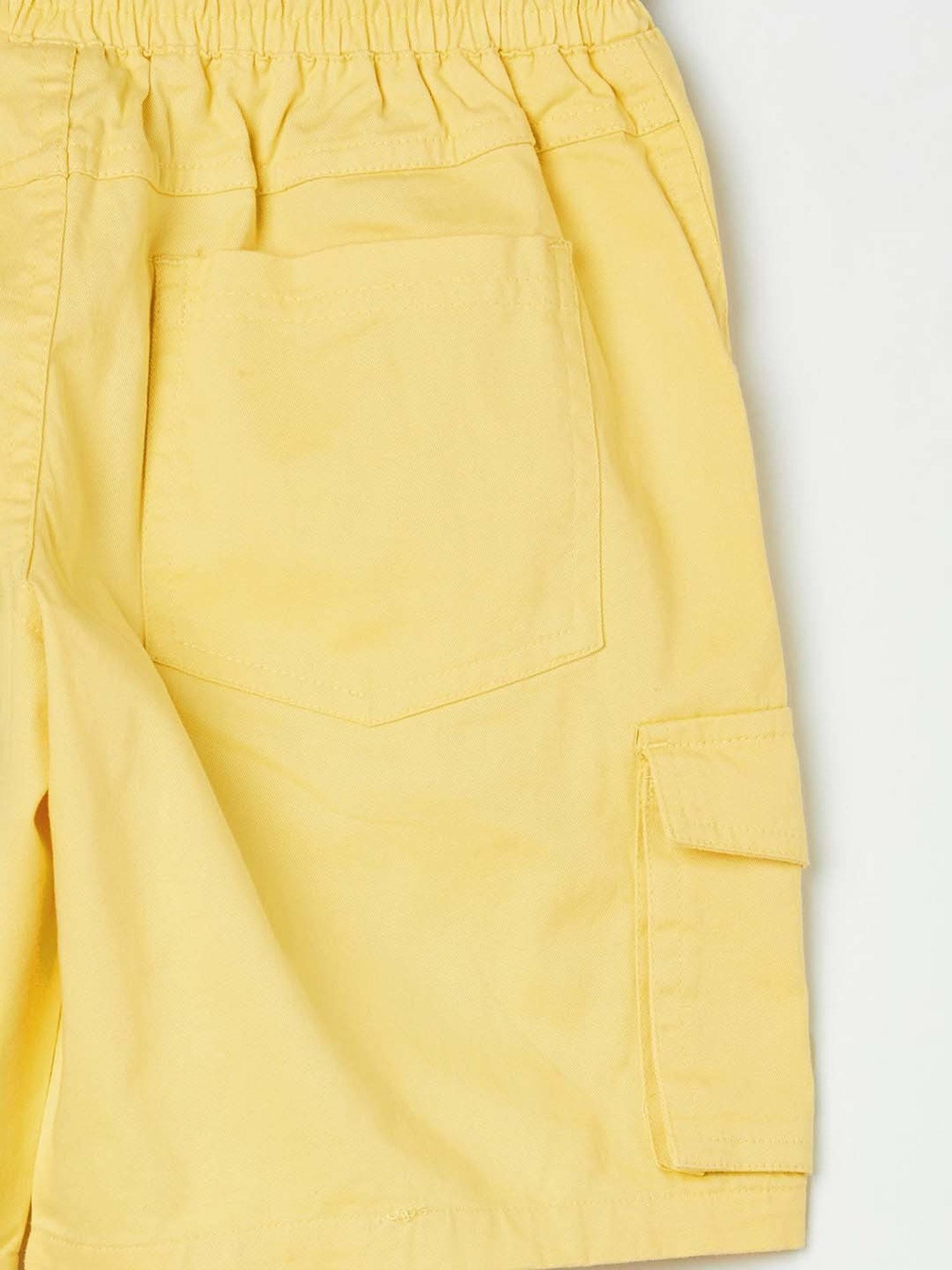 Fame Forever by Lifestyle Kids Yellow Cotton Printed Shorts