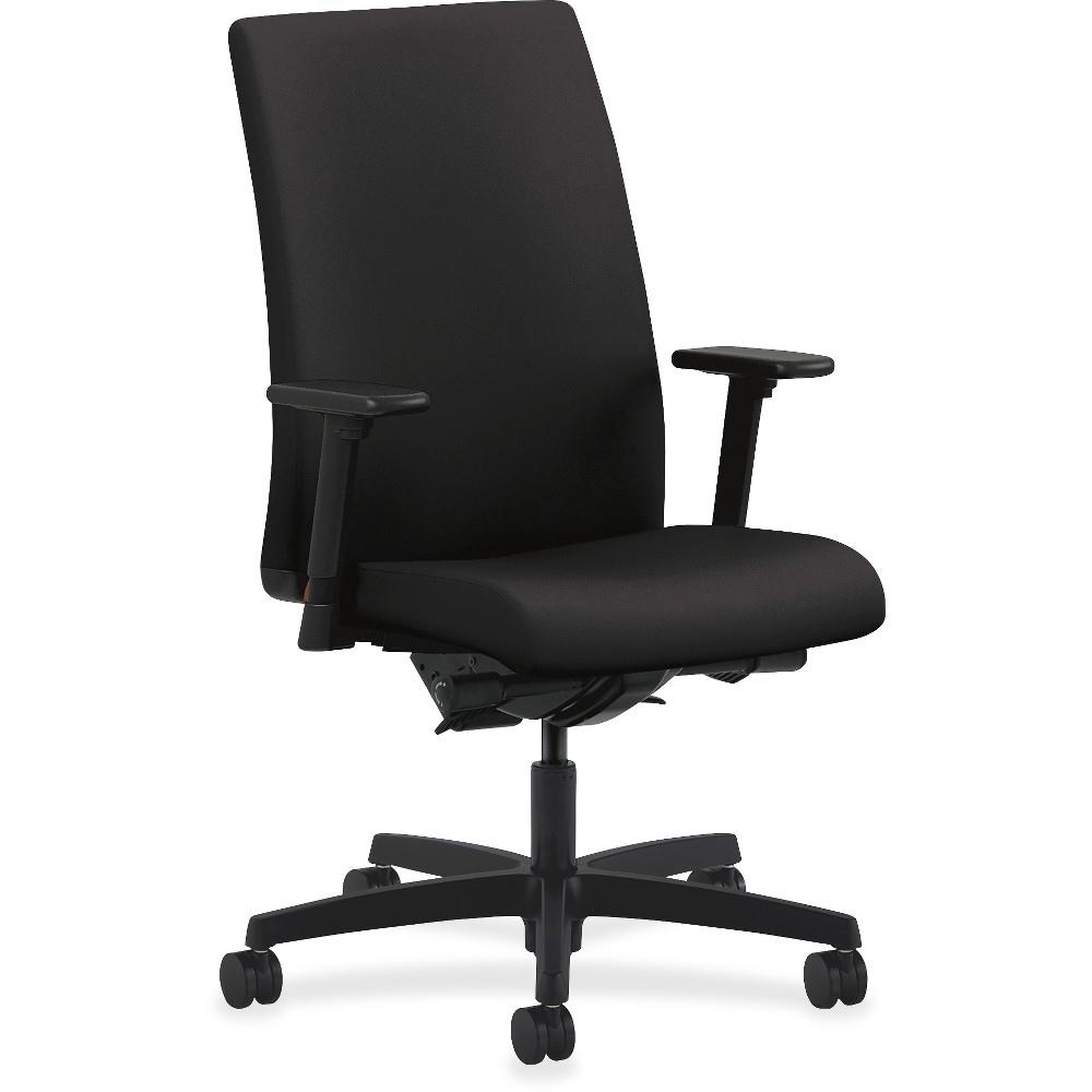 HON Ignition Mid-Back Task Chair - Fabric Black Seat - 5-star Base - 27" Width x 39" Depth x 44" Height  HONIW104CU10