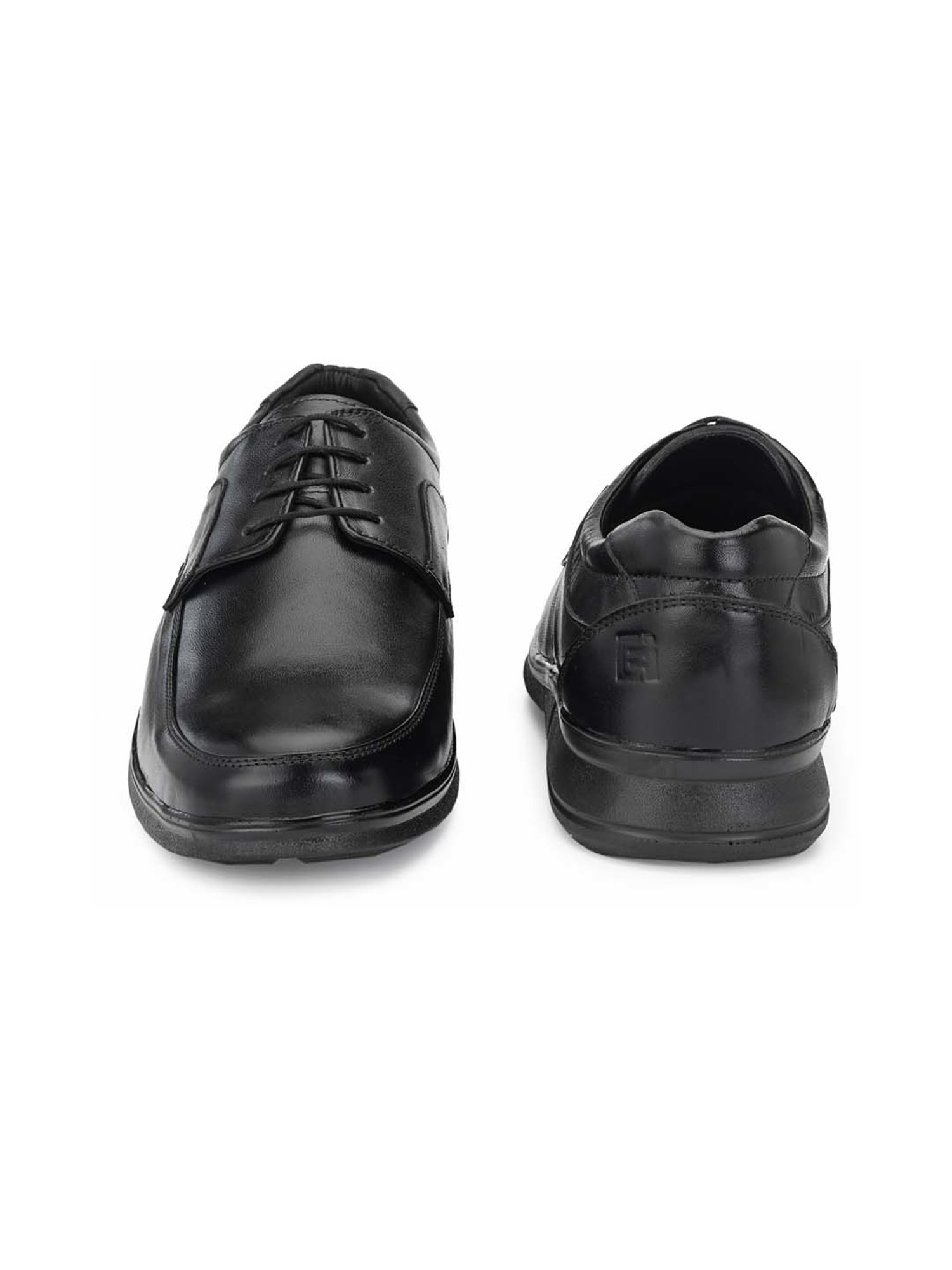 Eego Italy Men's Black Derby Shoes