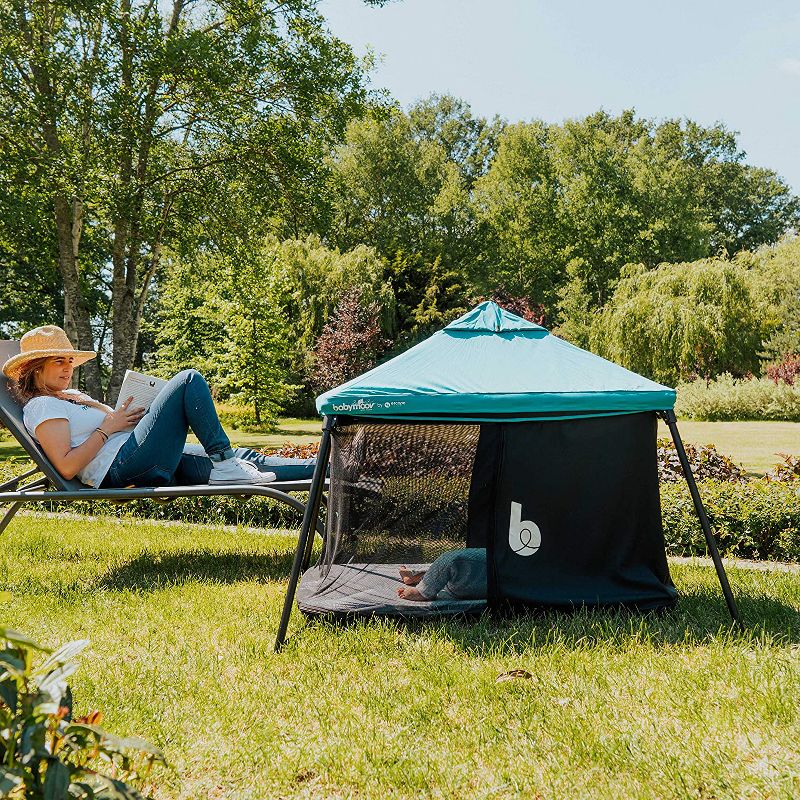 Caravan Canopy Domain 10 x 20 Foot Straight Leg Instant Canopy Tent Set, Black