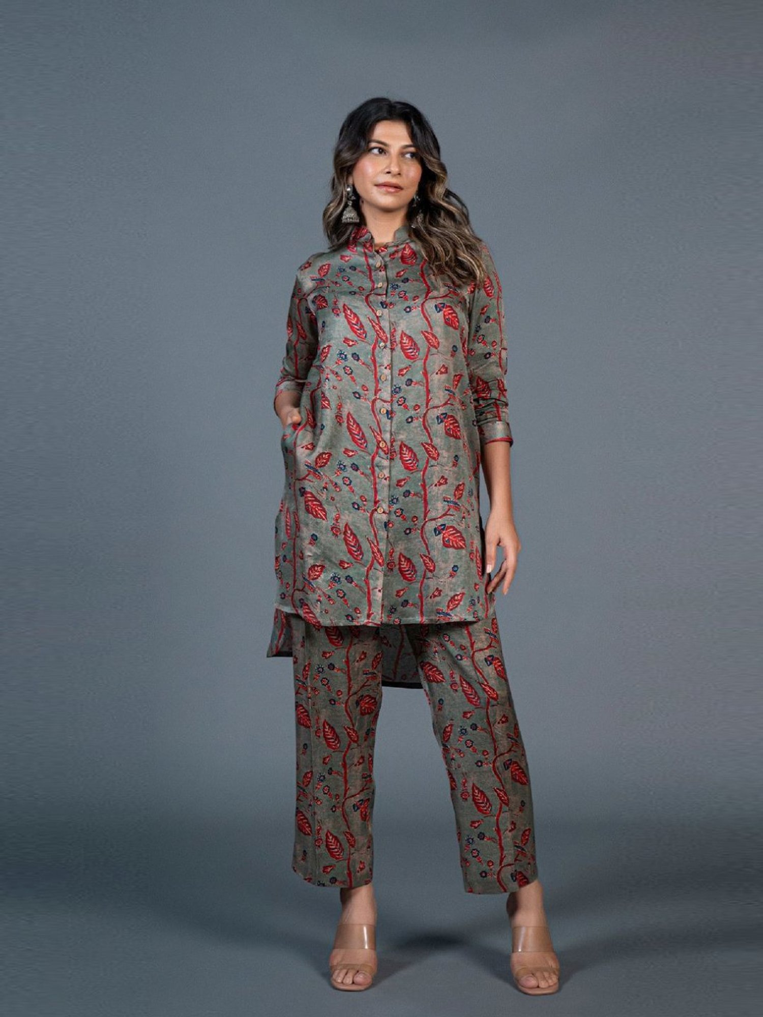 Eeshva India Grey Co-Ord Set