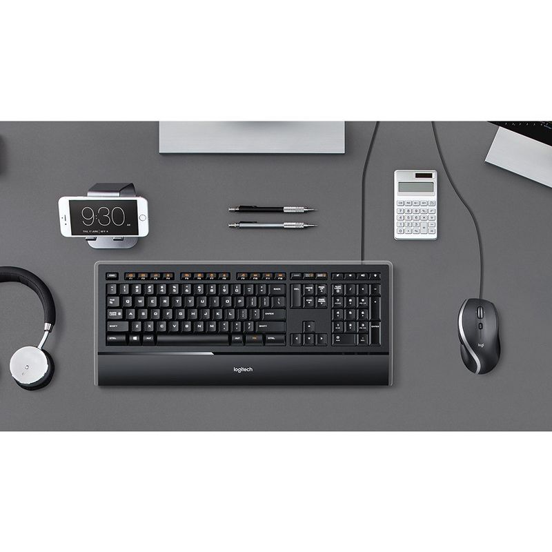 Logitech M500S Advanced Corded Mouse - Full-size Mouse - Optical - Cable - Black - USB - 4000 dpi - Tilt Wheel - 7 Button(s)