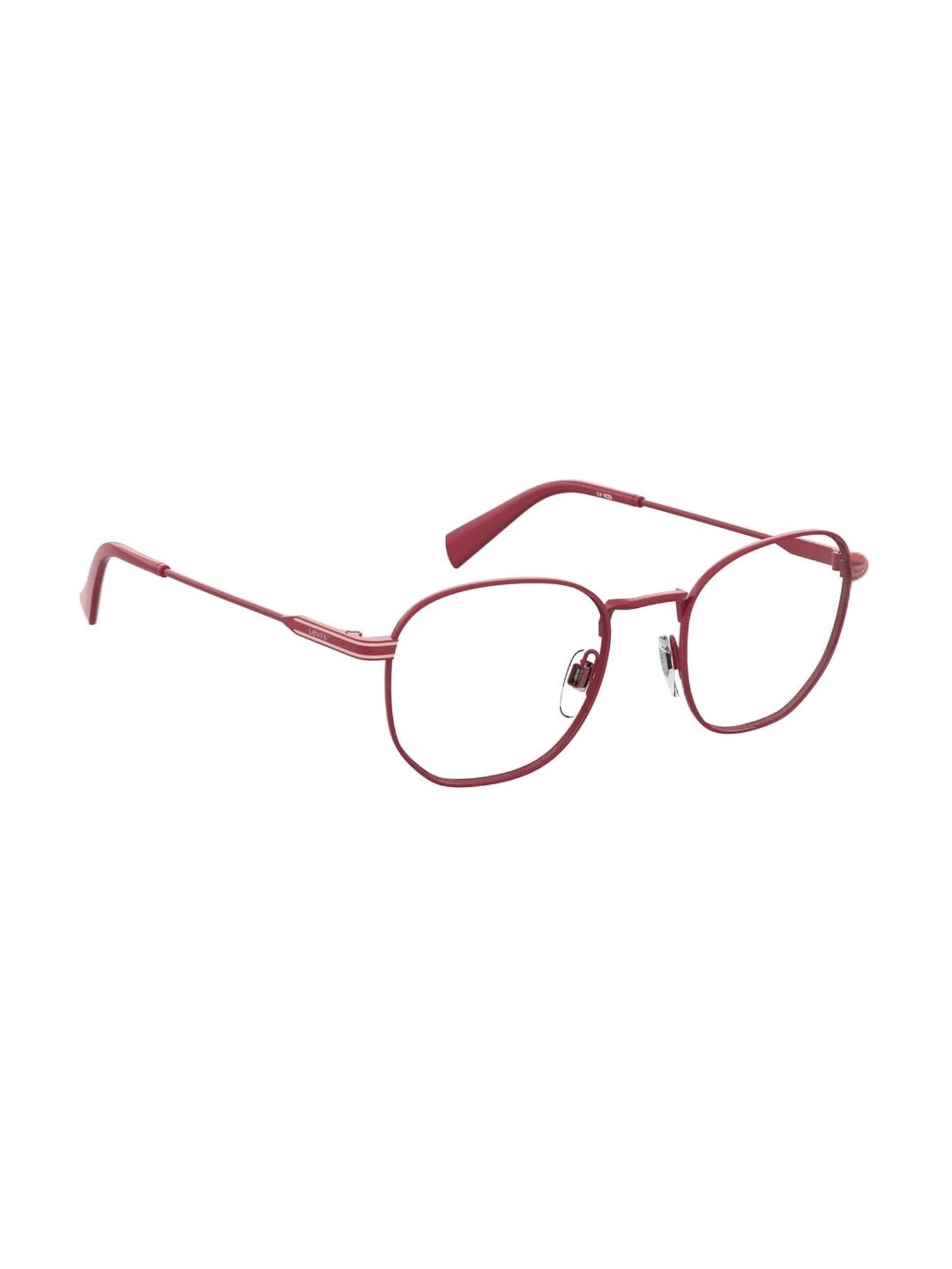Levi's Maroon Square Unisex Eye Frames