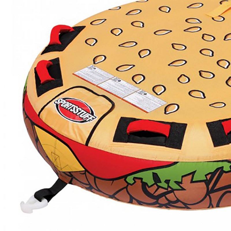 Sportsstuff 58 Inch Inflatable 2 Rider Cheeseburger Towable Lake Tube | 53-3050