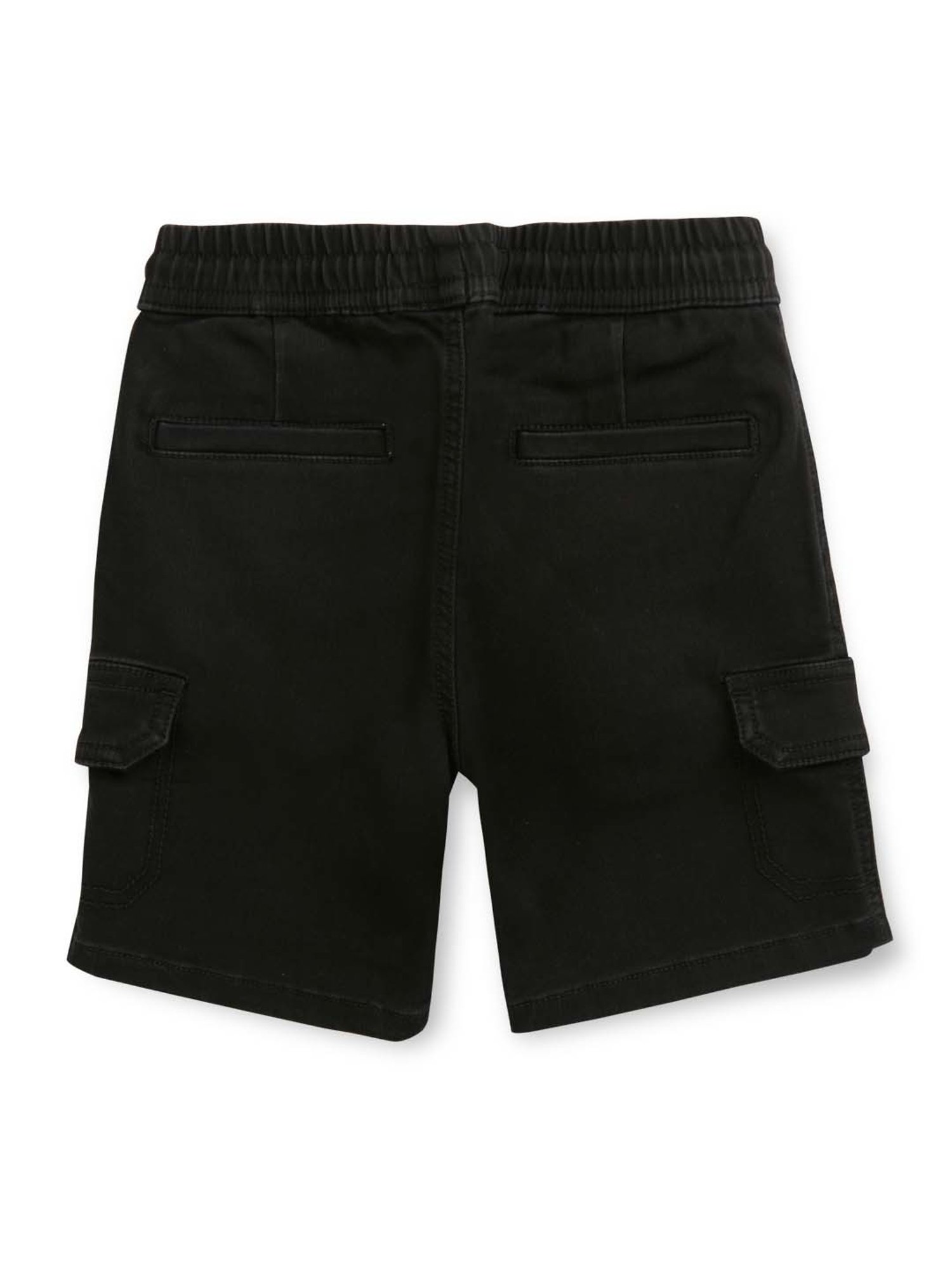 Gini & Jony Kids Black Cotton Regular Fit Bermuda