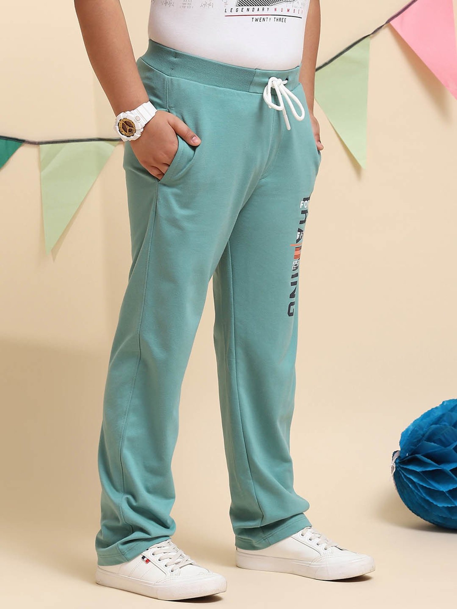 Monte Carlo Boys Blue Printed Trousers