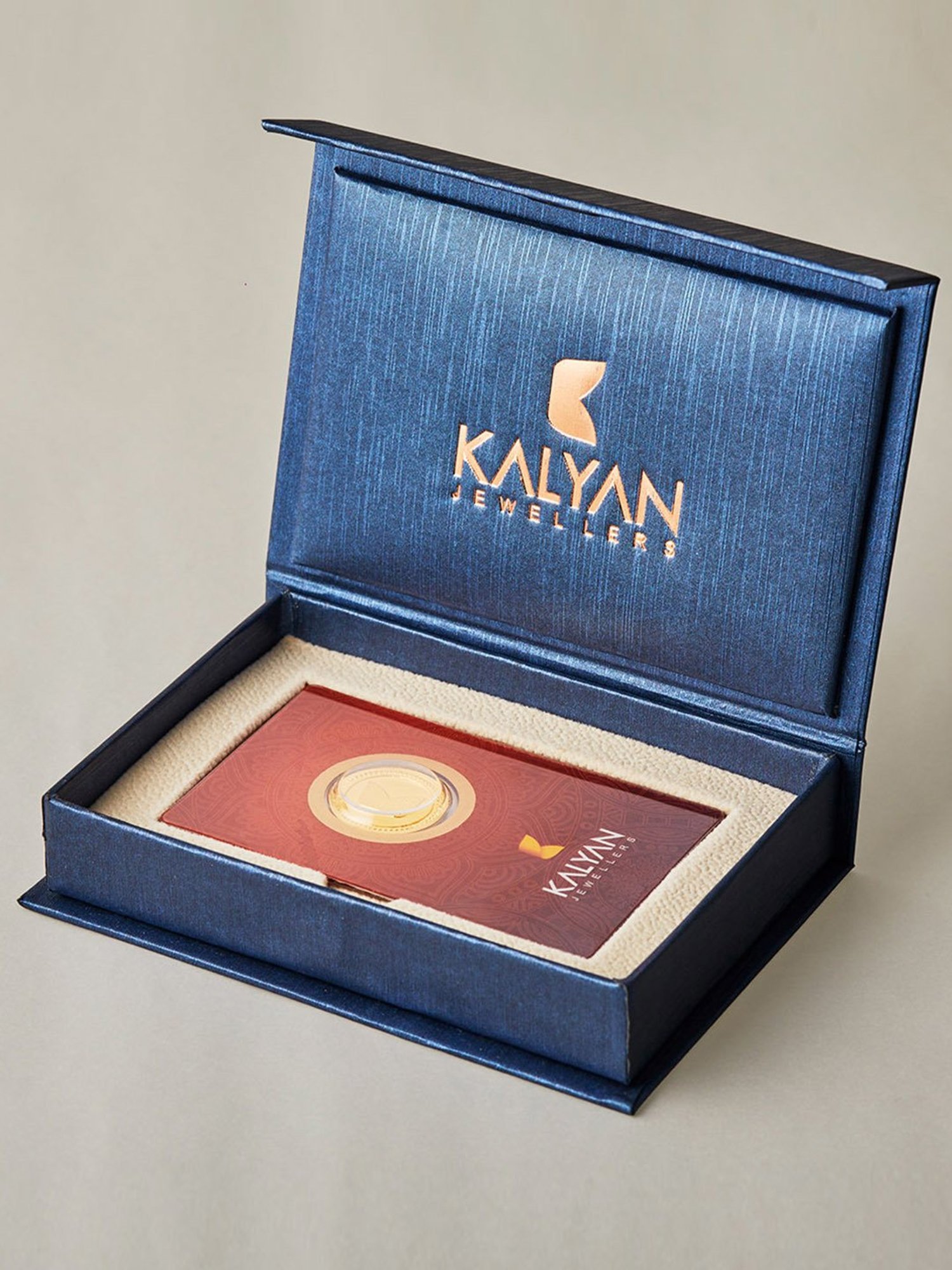 Kalyan Jewellers Rose 22k (916) 4gm BIS Hallmarked Gold Coin