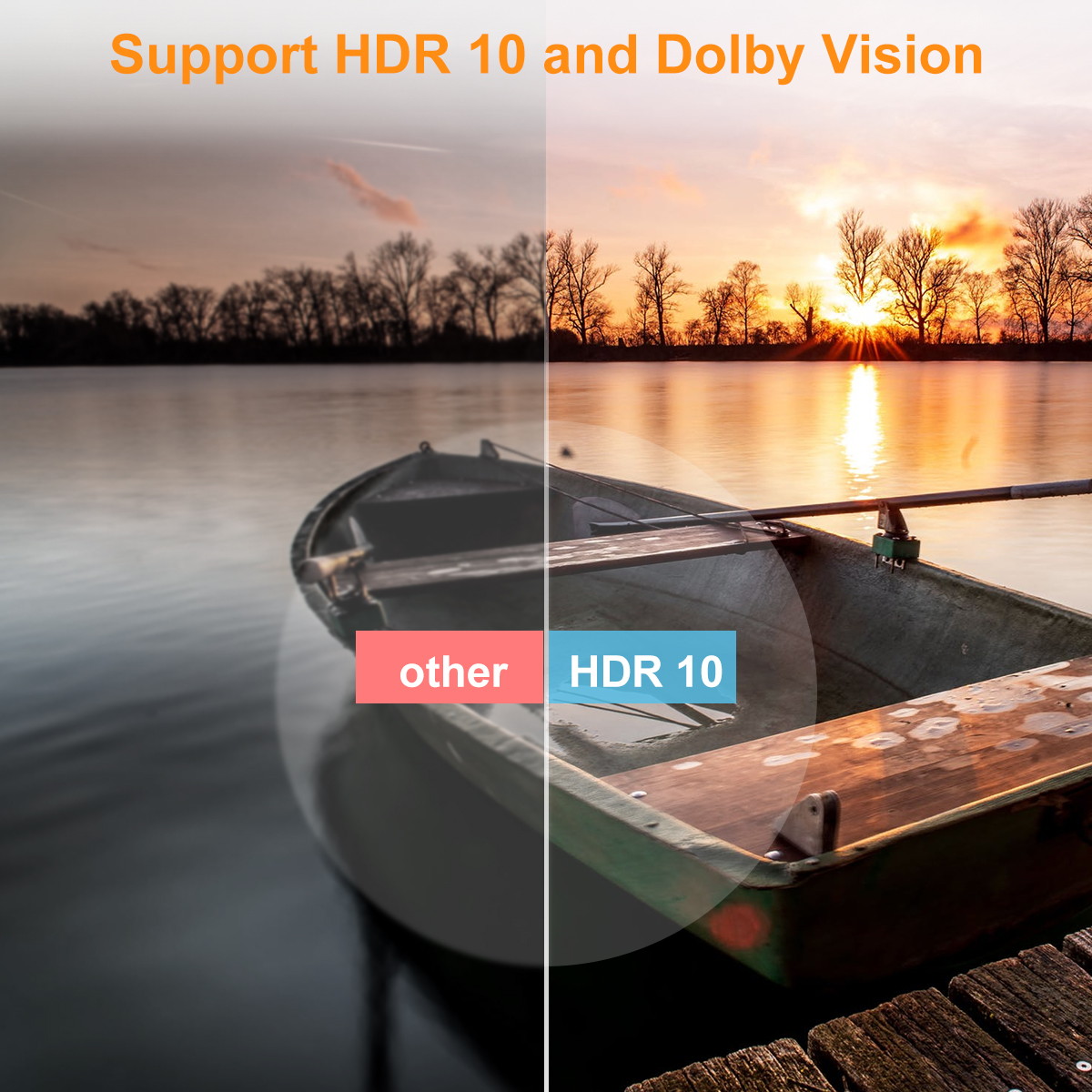 TESmart HDMI KVM Switch 4 ports 4 in 1 out  , support 4k 3840*2160@60Hz 4:4:4  Support HDR 10 and Dolby Vision ,Complaint with HDCP 2.2, With USB2.0 and audio output ports