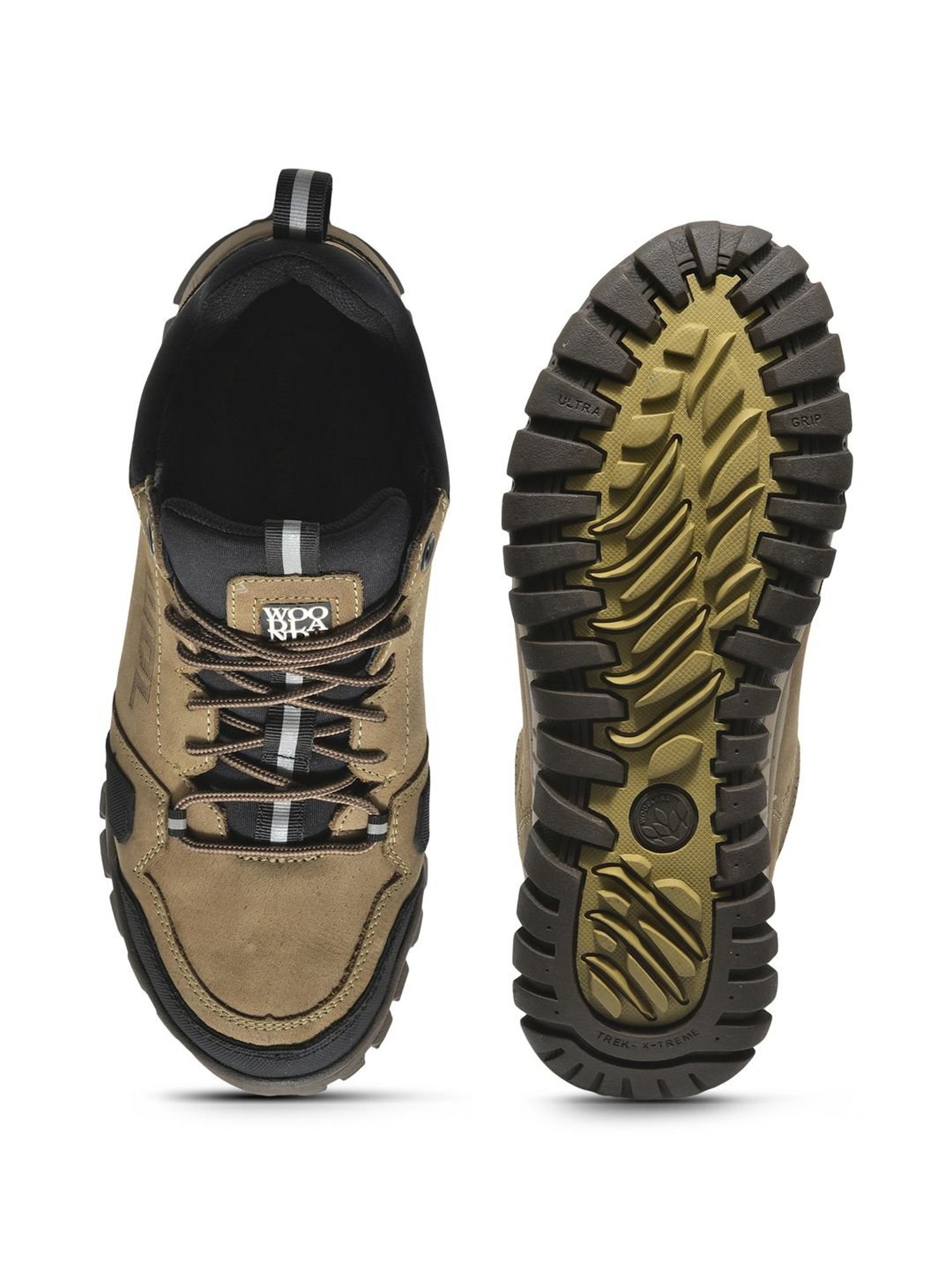 Woodland Men's Khaki Casual Sneakers