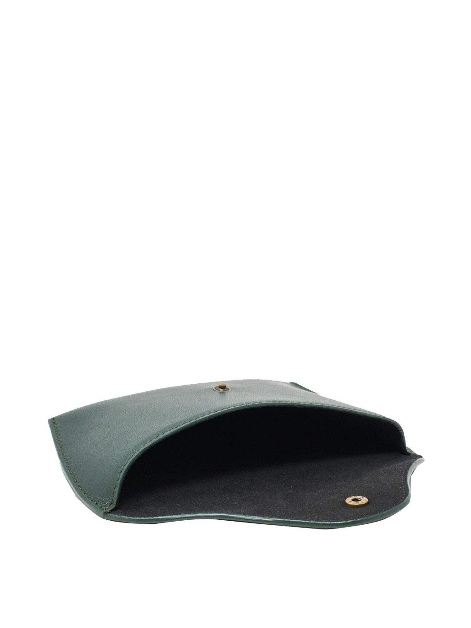 Tohl Verao Green Leather Solid Keychain & Eyewear Case Set