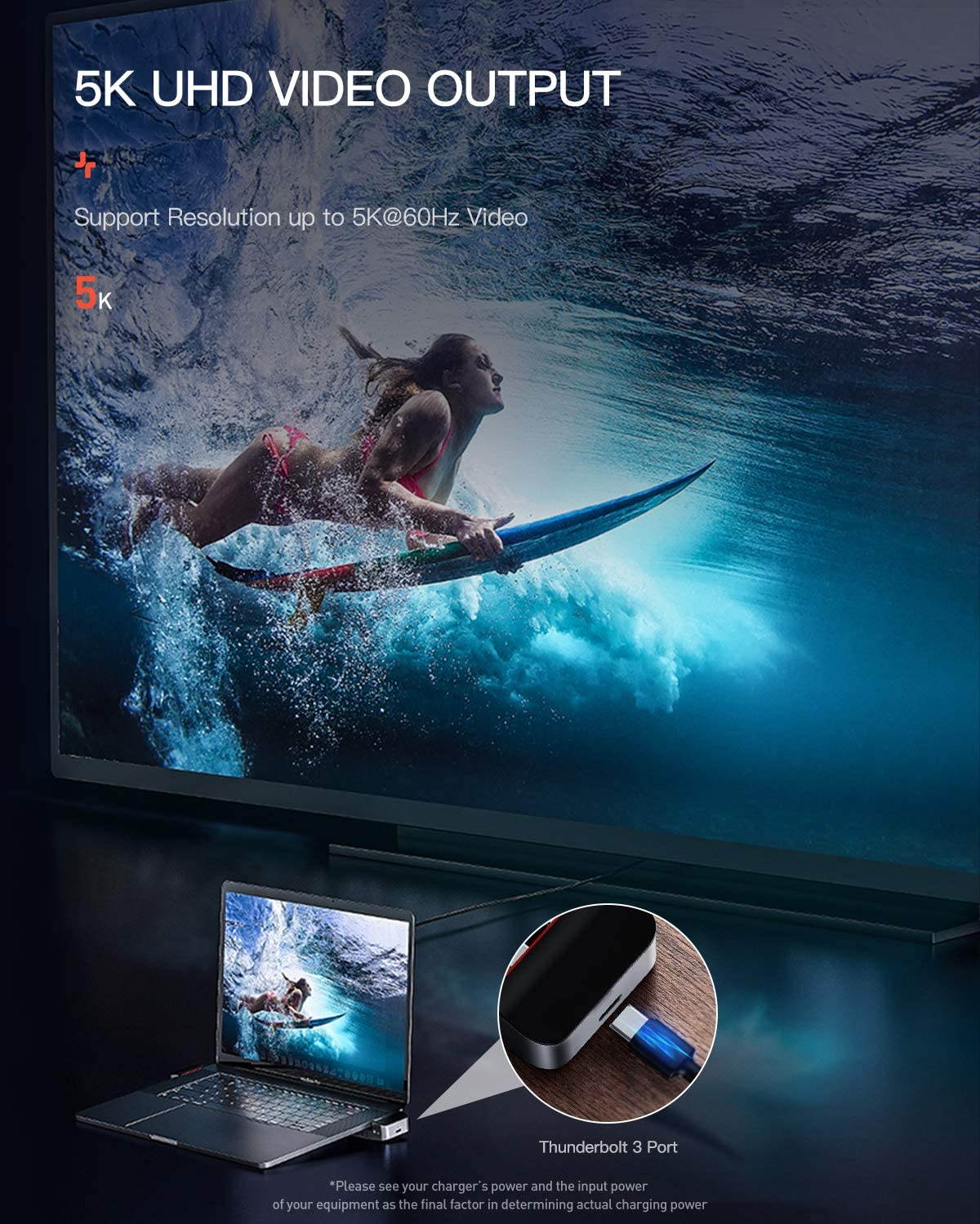 Baseus USB C Hub Adapter for MacBook Pro 2020/2019/2018/2017, 9-in-1 USB Type C Hub Dongle with 2 Thunderbolt 3 Ports(40Gbps), 4K HDMI, RJ45 Ethernet, USB-C Data Port, 3 USB 3.0 and Audio