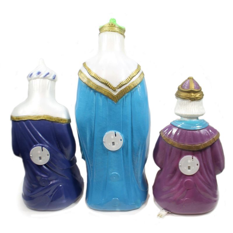 Christmas 34.5" Three Piece Wisemen Set Nativity Christmas  -  Novelty Sculpture Lights
