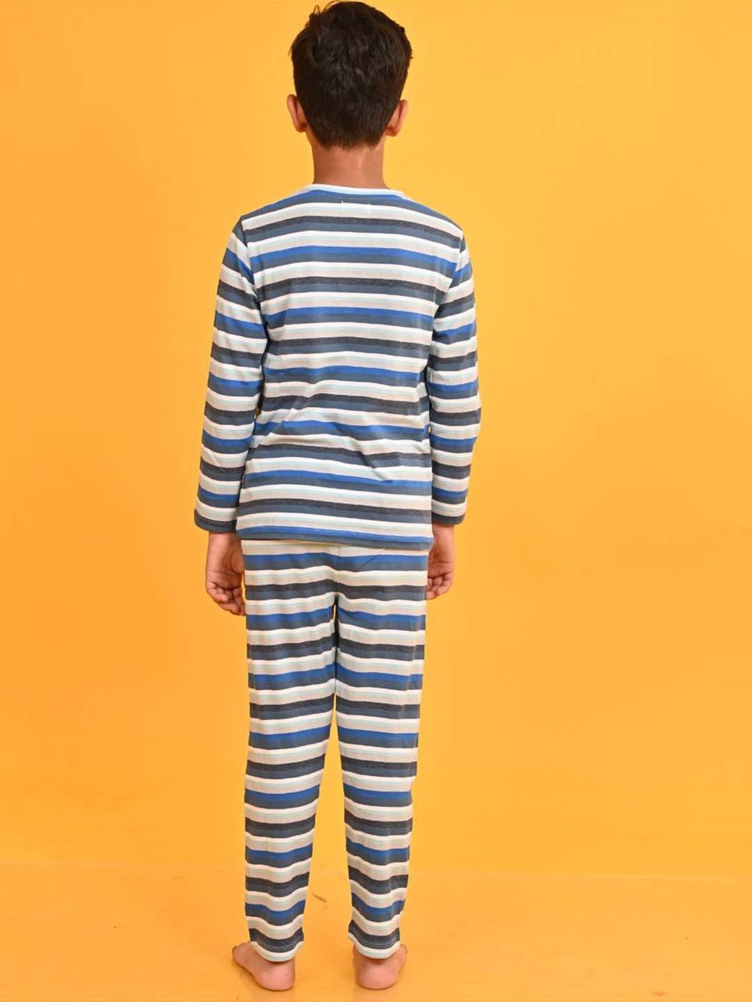 Nite Flite Boys Navy & Grey Born to Play Cricket Pyjama Set