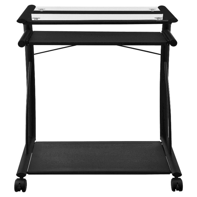 Edgeview Mobile Computer Desk - Black - Room & Joy