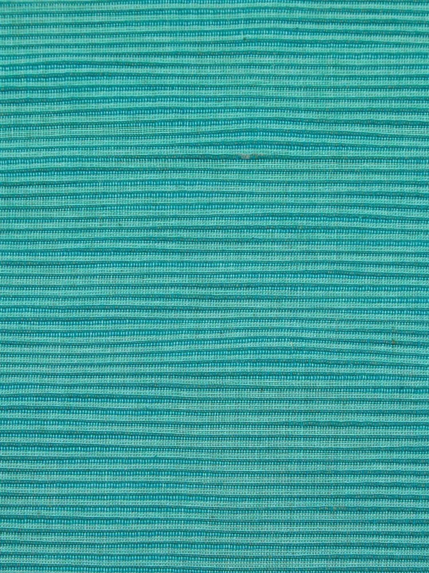 Fabindia Rang Turquoise Cotton Cushion Cover