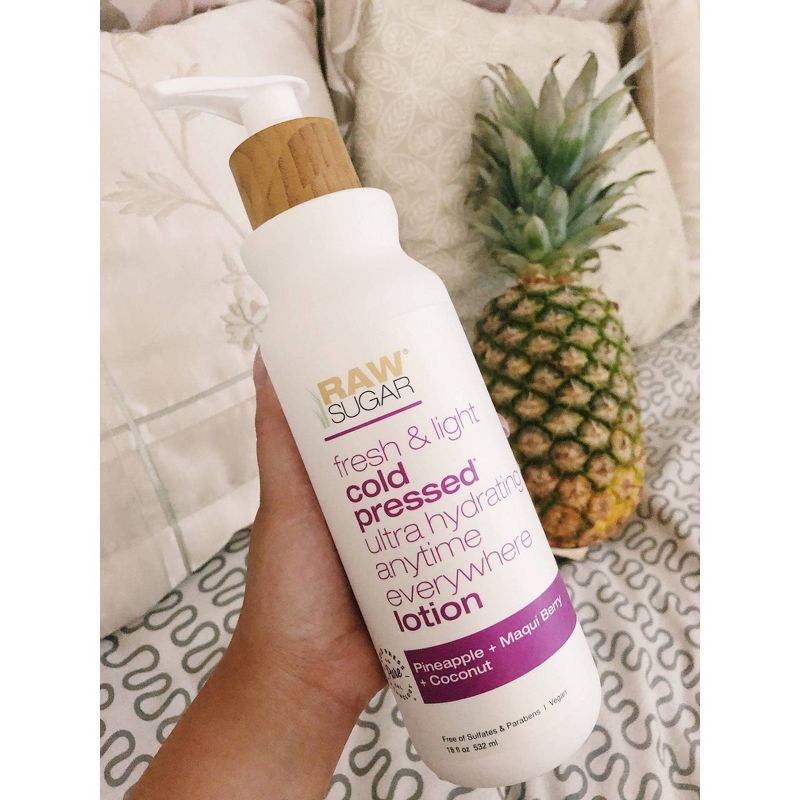 Raw Sugar Pineapple Maqui Berry and Coconut Body Lotion - 18 fl oz