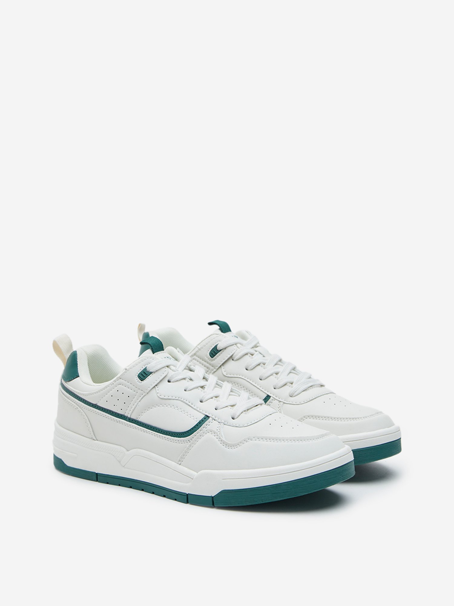 SOLEPLAY by Westside White Stripe Design Sneakers