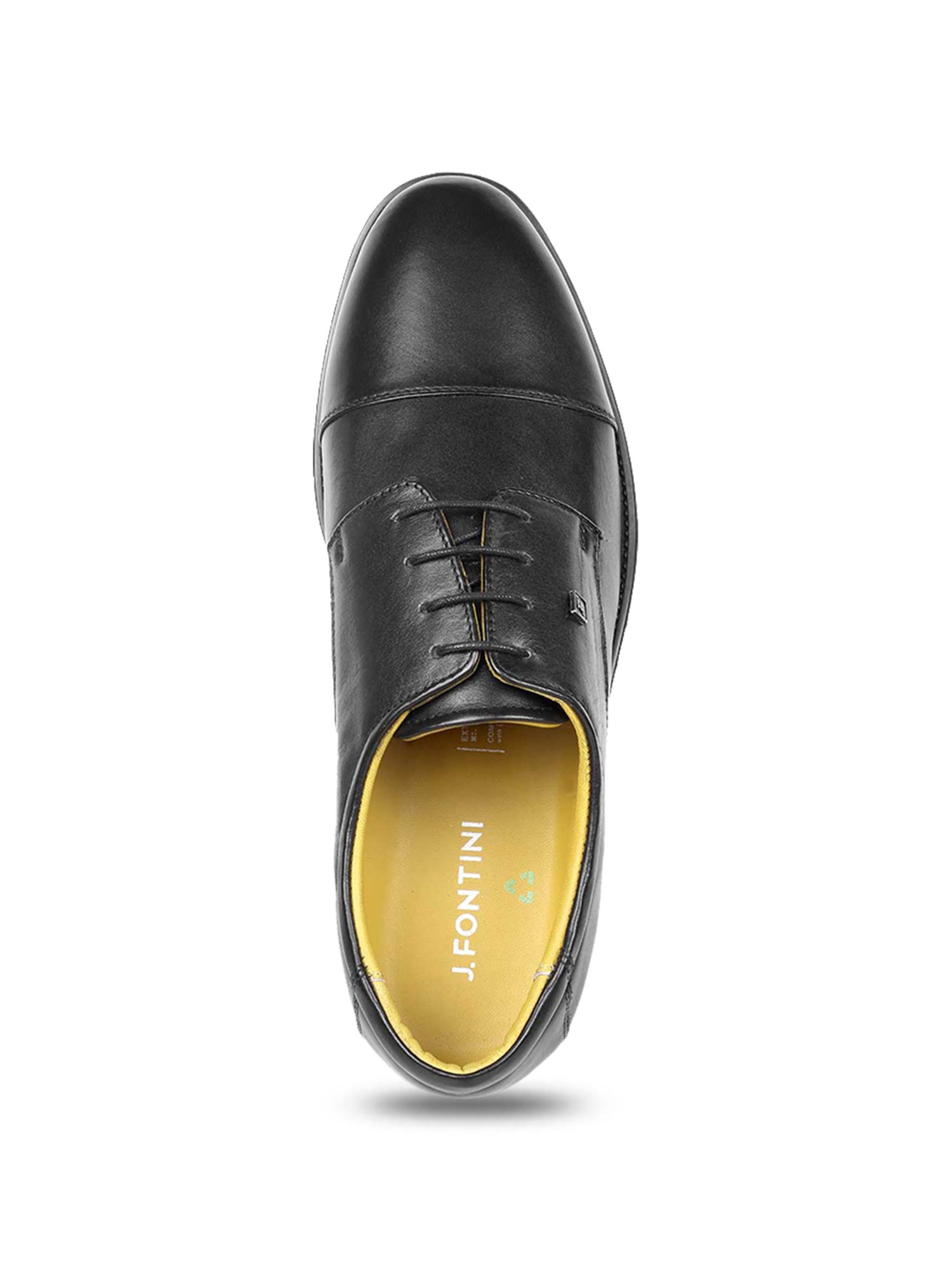 J. Fontini by Mochi Men's Black Derby Shoes