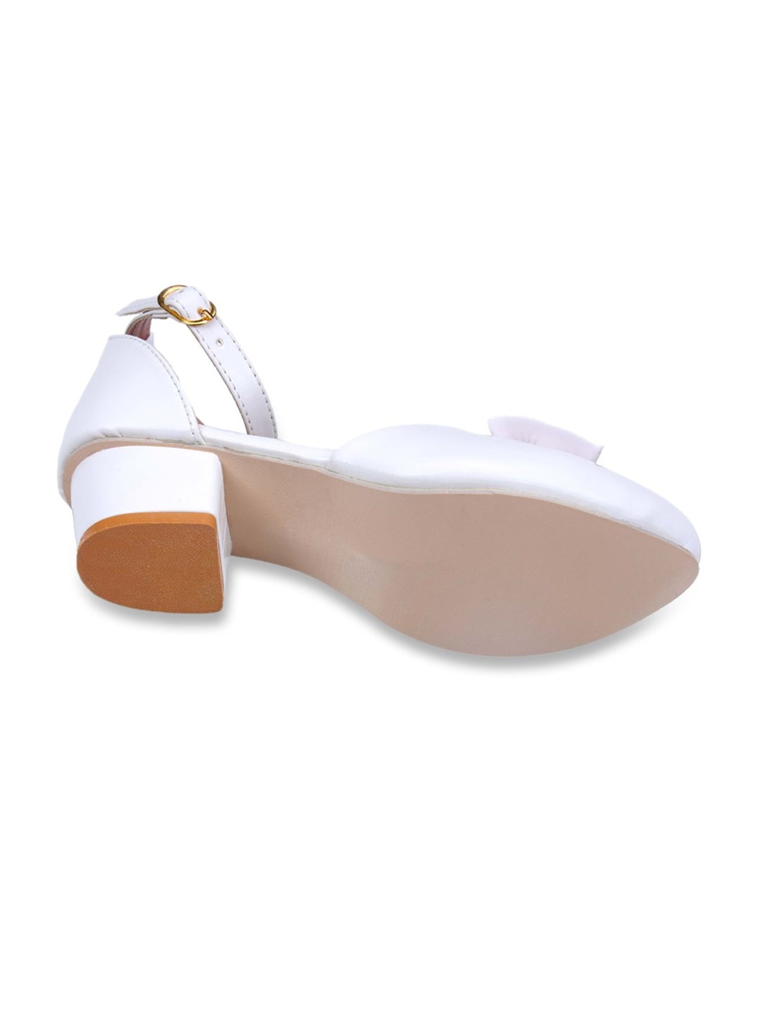 Tiny Bugs Kids White Ankle Strap Sandals