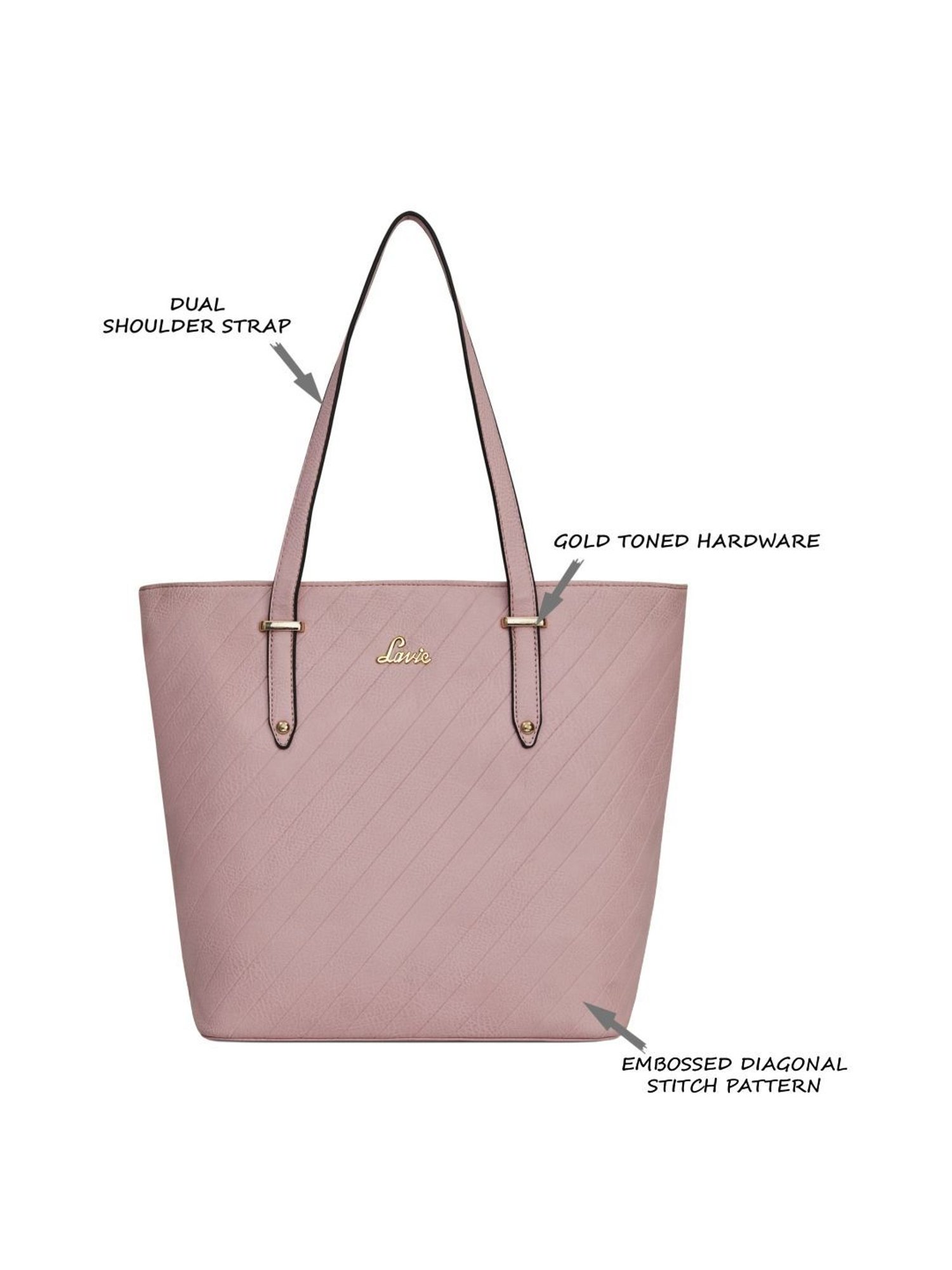 Lavie Yalta Textured Medium Shoulder Handbag