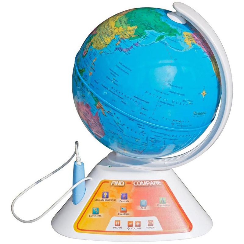 Oregon Scientific SG268 SmartGlobe Discovery Interactive Education Globe (White)
