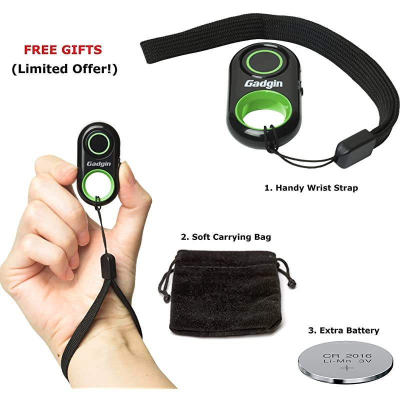 Selfie Remote Control Camera Shutter Release Amazing Video Photo Wireless for iPhone iPad Samsung Galaxy Note Tab HTC Moto Android amp iOS Phone amp Tablet Green