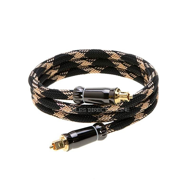 Toslink Digital Optical Fiber Audio Cable Male to Male Compatible with SPDIF DTS Dolby PCM for Home TheaterHome Audio