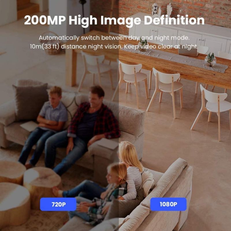 LifeSmart Outdoor Security Camera, 1080P WiFi Camera Bullet Surveillance Cameras, IP Camera with Two-Way Audio, IP66 Waterproof, Night Vision, Motion Detection, Activity Alert, Deterrent Alarm (White)