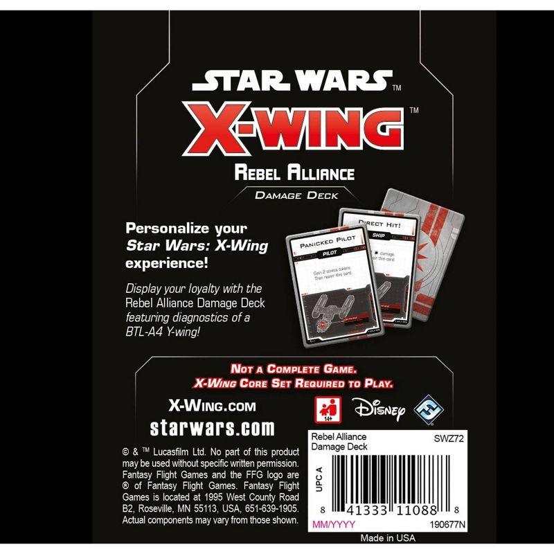 Star Wars X-Wing Game 2nd Edition: Rebel Alliance Damage Deck