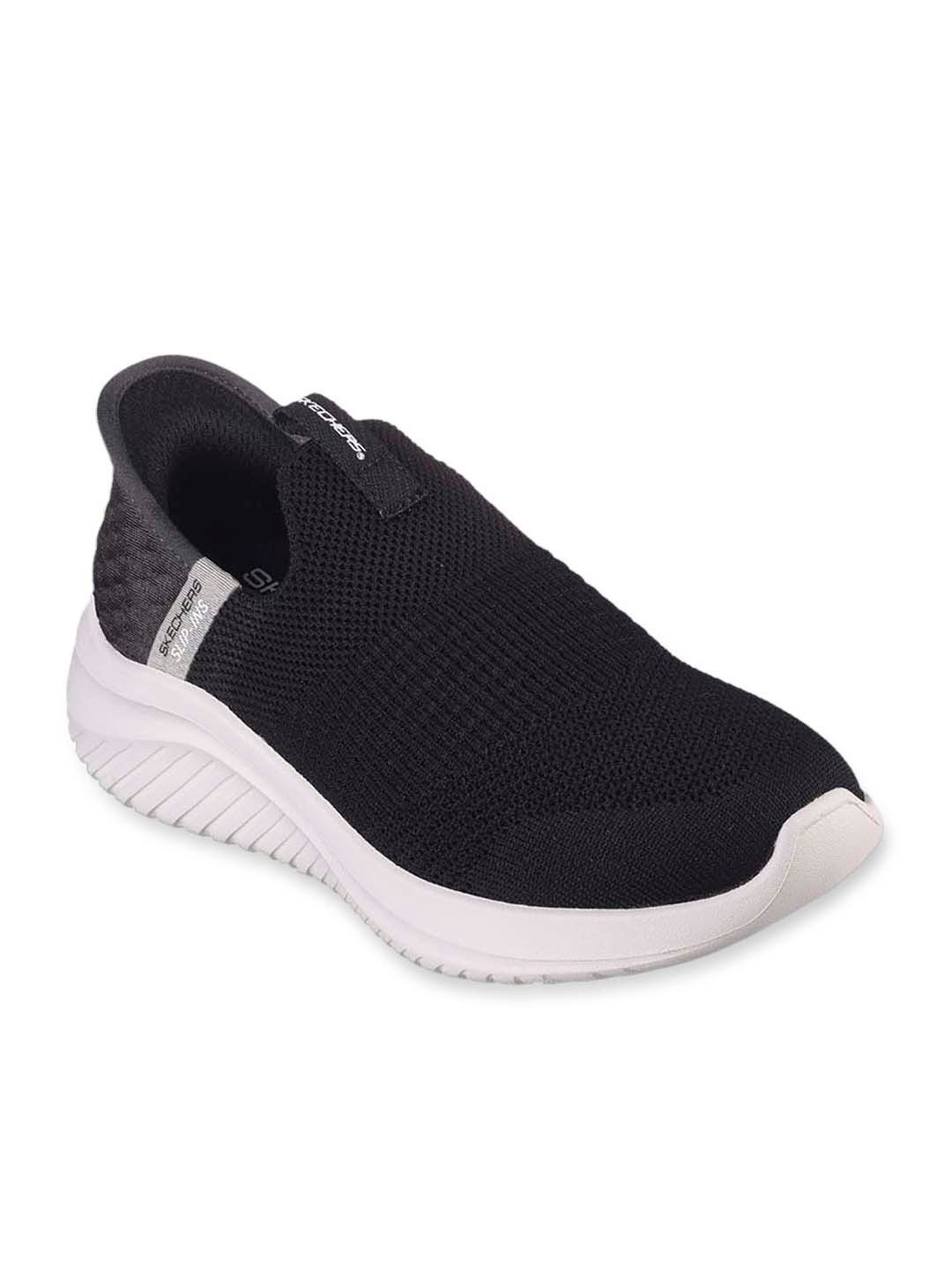 Skechers Boys ULTRA FLEX 3.0 - SMOOTH STEP Black White Casual Sneakers