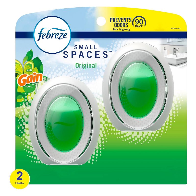 Febreze Odor-Eliminating Small Spaces Air Freshener - Gain Original Scent - 2ct
