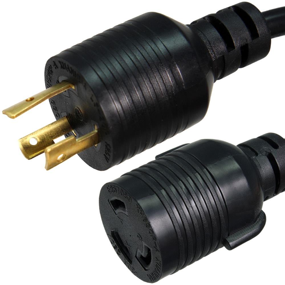 Ironbox L5-20 to L5-30 Connector Power Cord - Black - 1 Foot - 20A/250V - 12/3 SJT - IBX-6381-01
