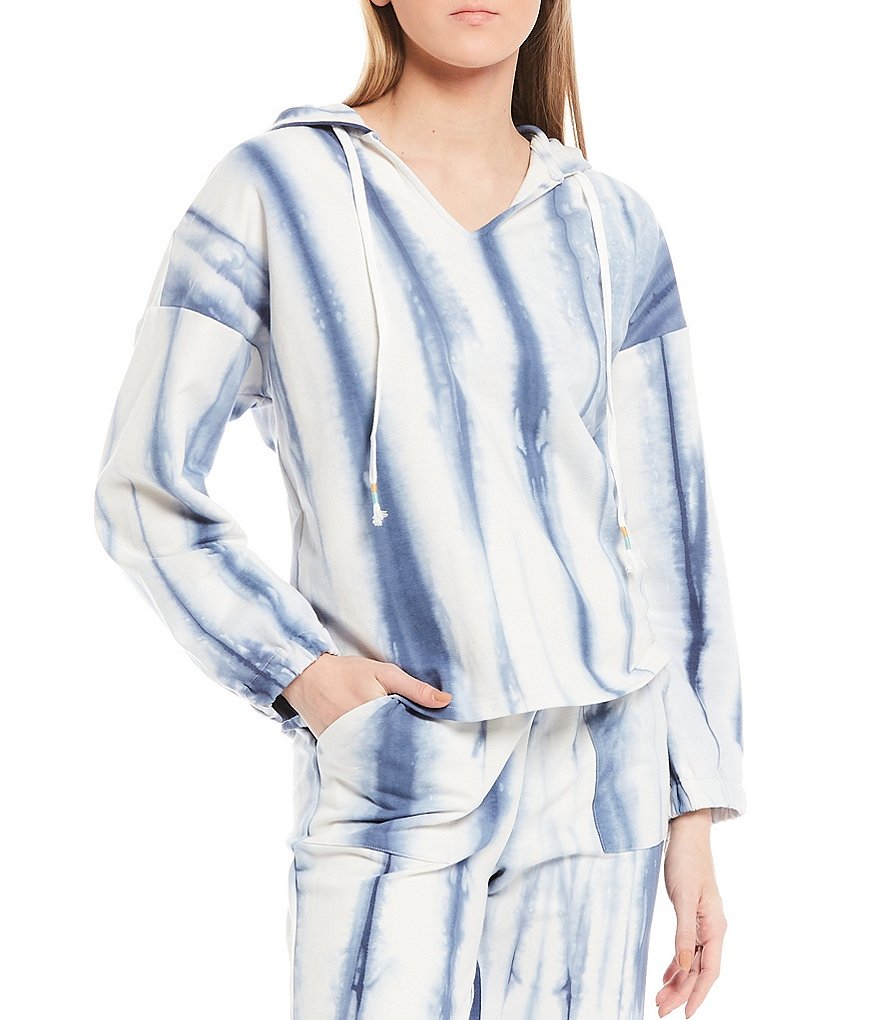 Skies Are Blue Tie Dye Coordinating Long Sleeve Hoodie