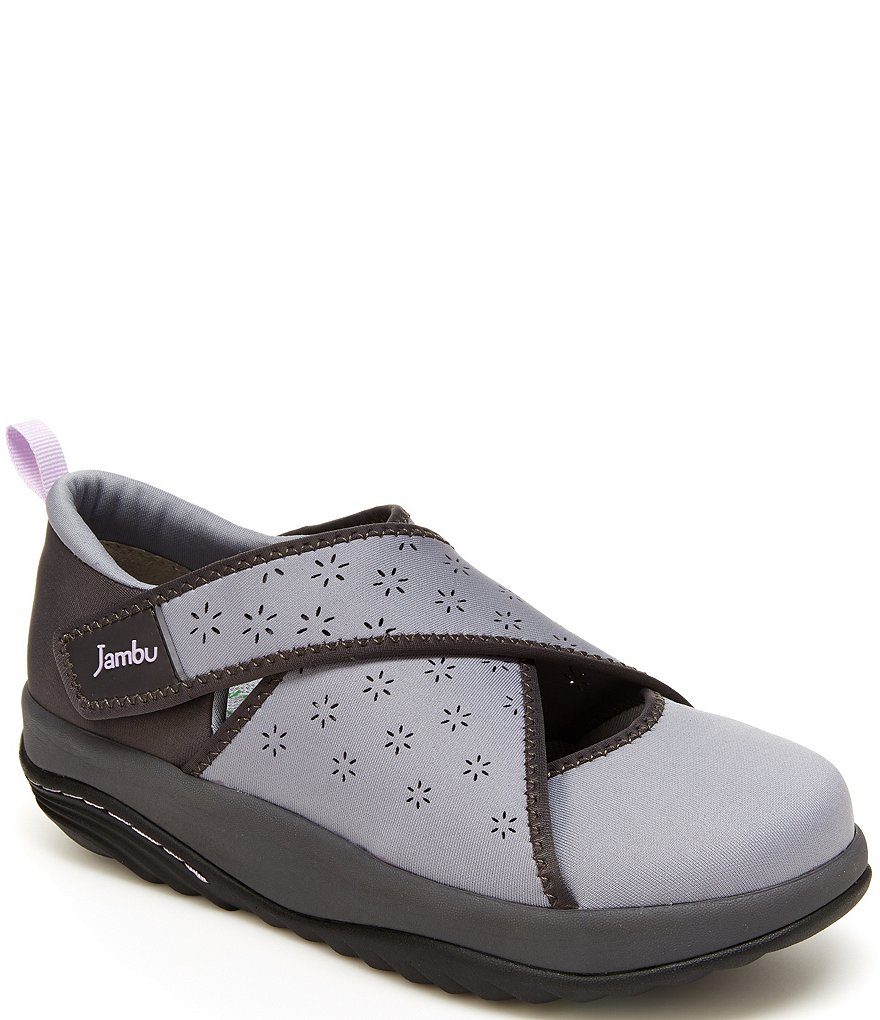 Jambu Millie Eco Vegan Cross Band Strap Slip-On Wedge Sneakers