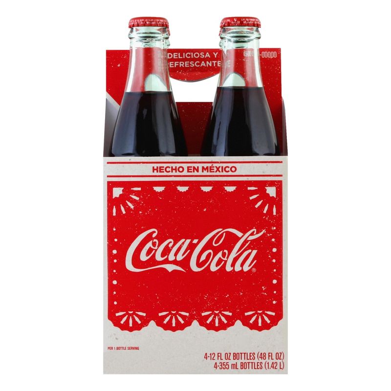 Coca-Cola de Mexico - 4pk/12 fl oz Glass Bottles