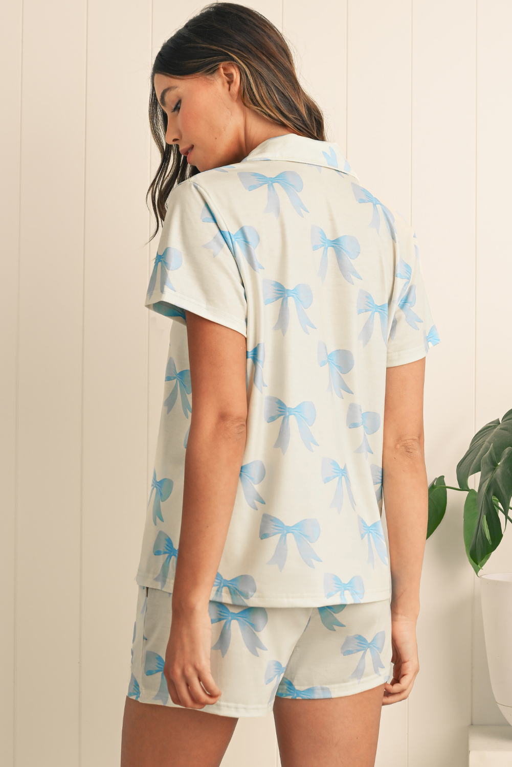 White Christmas Pullover and Drawstring Pants Pajama Set