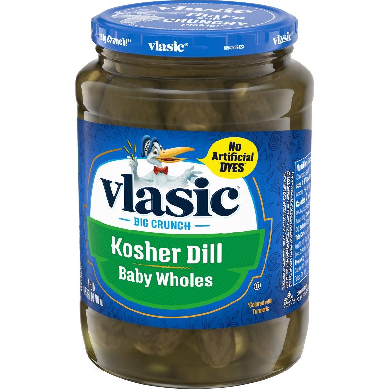 Vlasic Kosher Dill Baby Whole Pickles - 24oz
