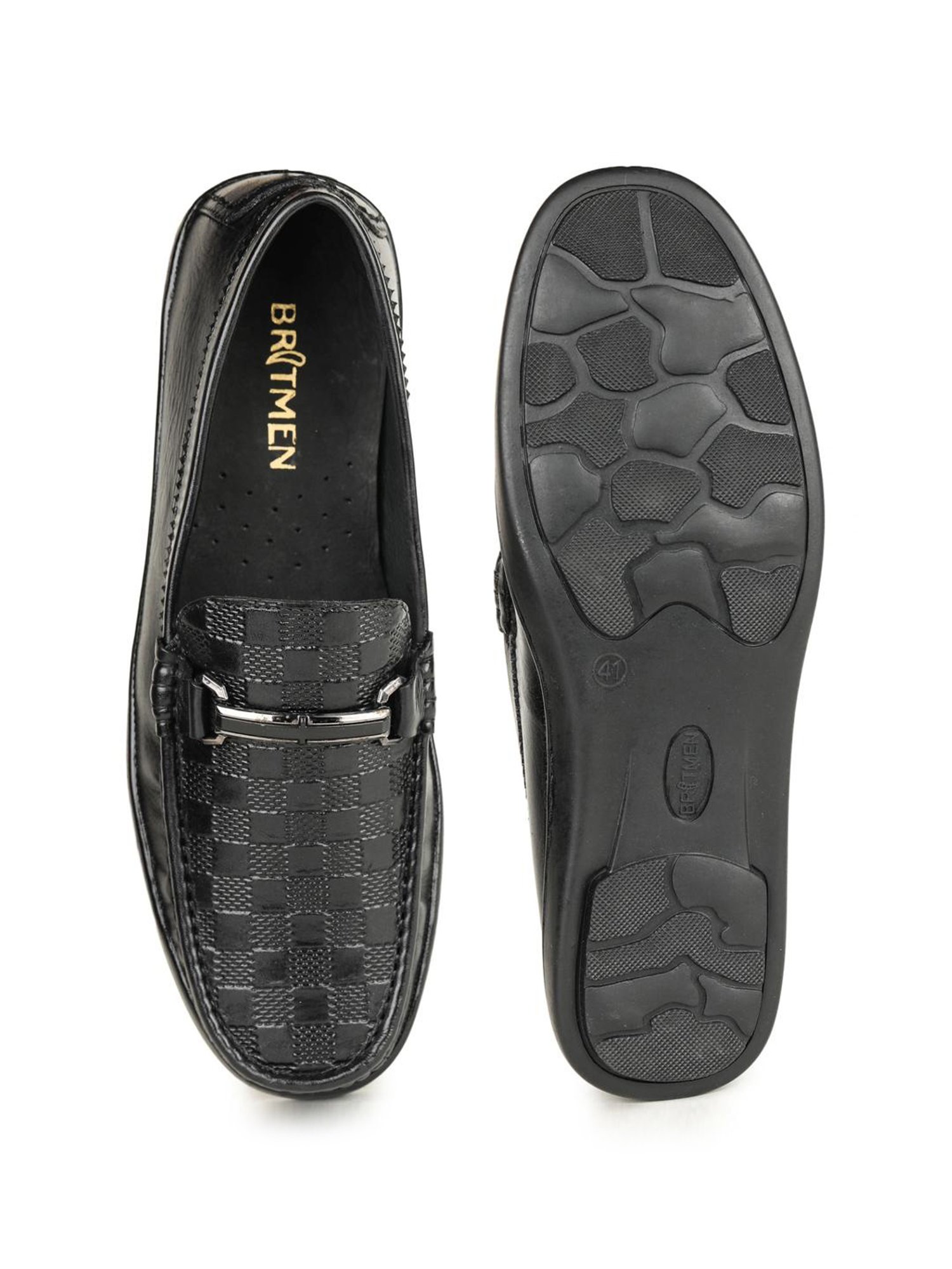 Britmen Men's Black Casual Loafers