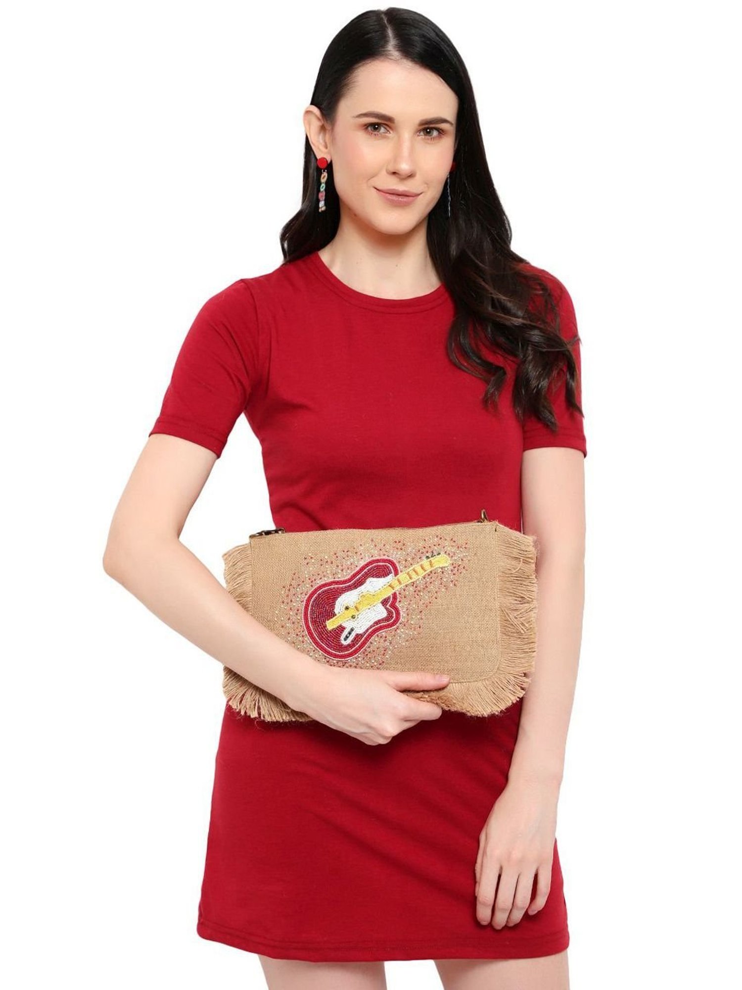 Spice Art Beige Clutch