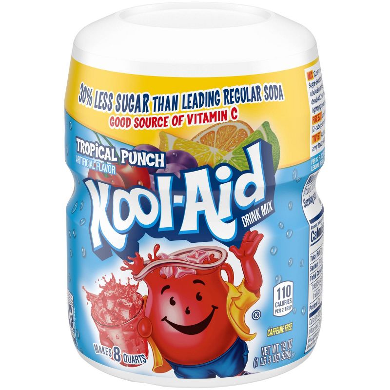Kool-Aid Tropical Punch Soft Drink Mix - 19oz Canister