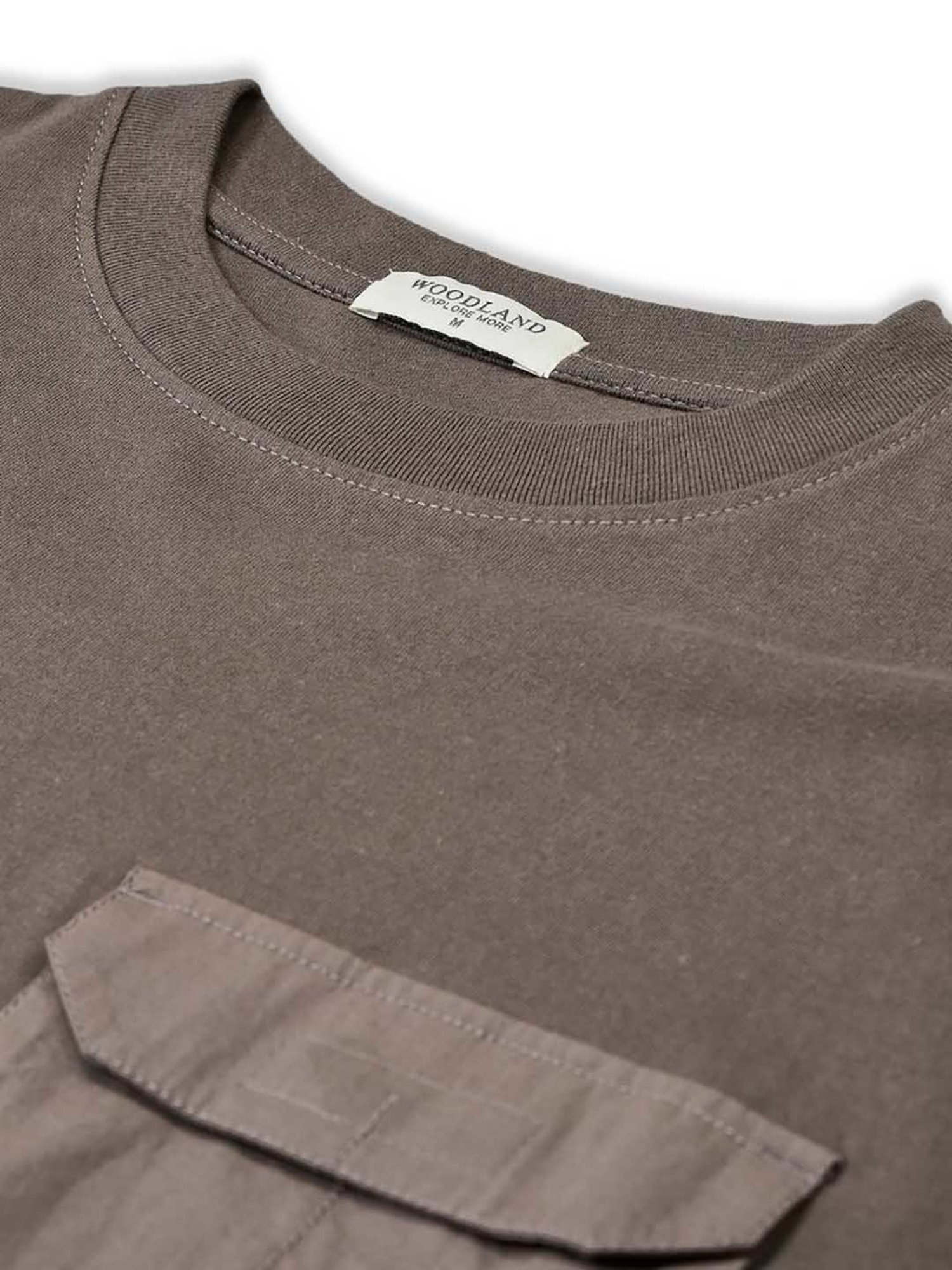 Woodland Light Olive Regular Fit Crew T-Shirt